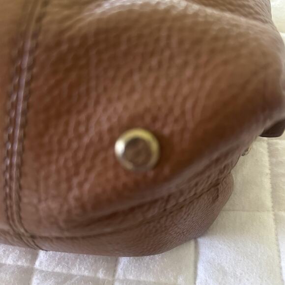 RAFE NEW YORK Tote Bag Womens Large Brown Leather Drawstring Tassel Boho Purse - Picture 8 of 13